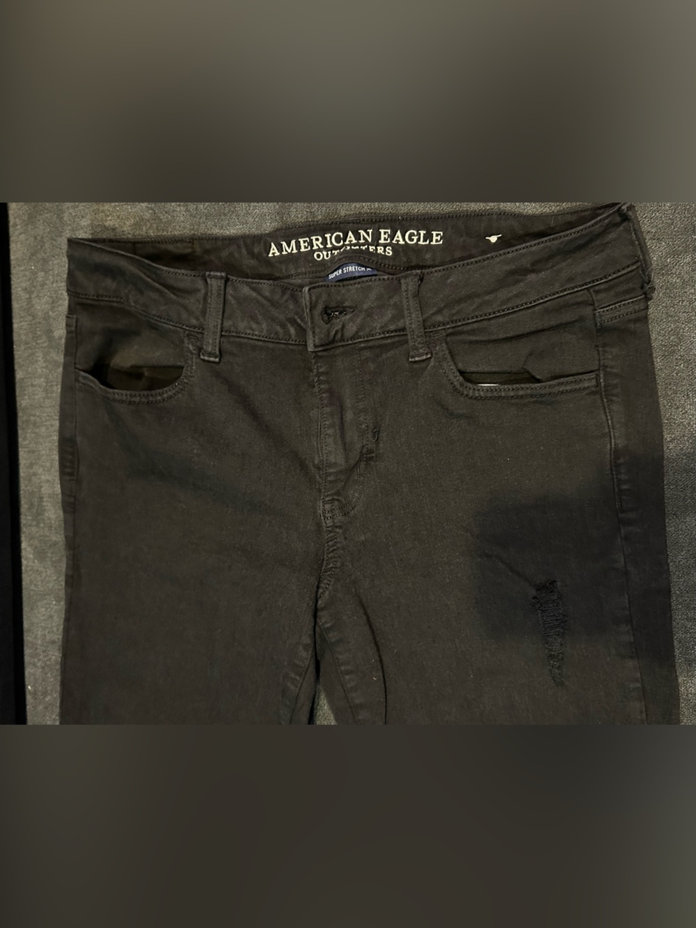 American Eagle Outfitters Women’s Black Super Stretch Jegging Jeans Pants 10